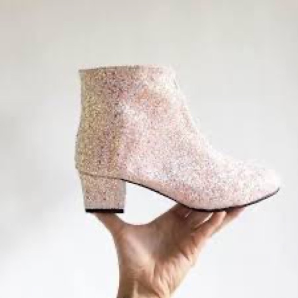 Golden ponies sparkle booties